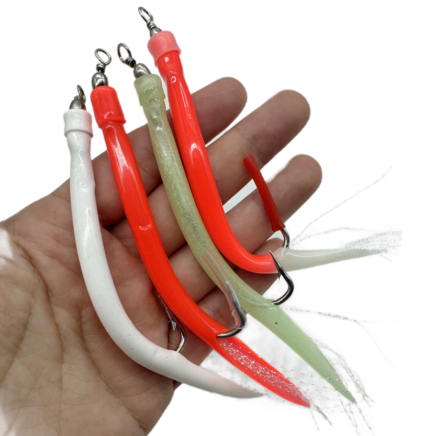 1/5Pcs CodfishFishing Eel Tube - Fishing Hook Offset 리뷰 및 가격