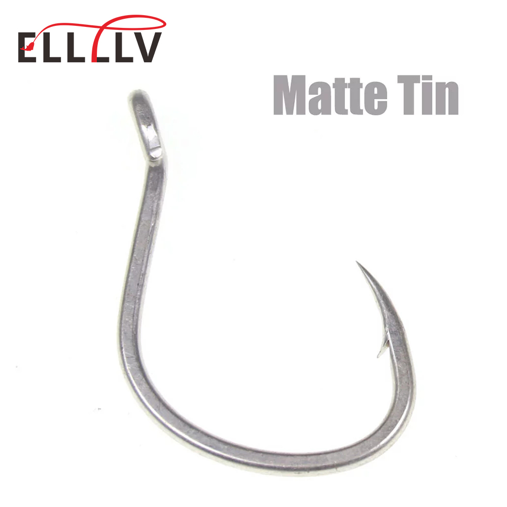 10pcs Matte Tin Anti-rust Salt - Fishing Hook Barbless 리뷰 및 가격