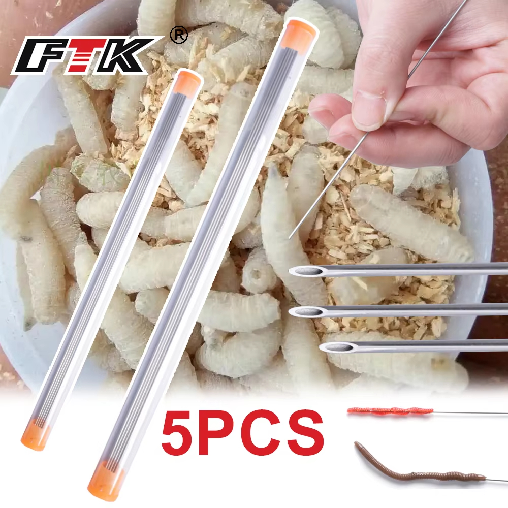 Earthworm Hooking Needle Stain - Fishing Hook Stainless Steel 리뷰 및 가격