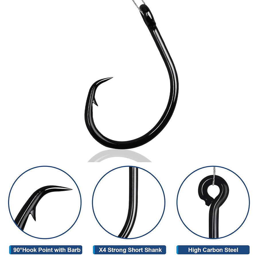 Circle Hooks 3X Strong Saltwat - Fishing Hook Barbless 리뷰 및 가격