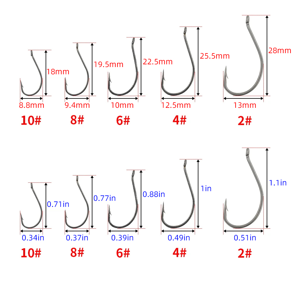 100pcs Coated High Carbon Stee - Fishing Hook Barbless 리뷰 및 가격
