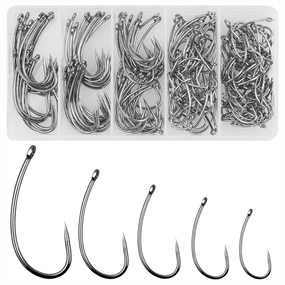 180PCS Barbless Fishing Hooks  - Fishing Hook Barbless 리뷰 및 가격
