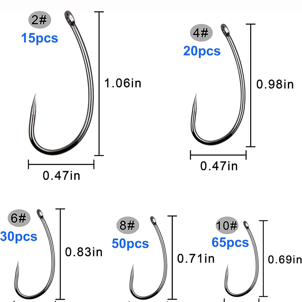 180PCS Barbless Fishing Hooks  - Fishing Hook Barbless 리뷰 및 가격
