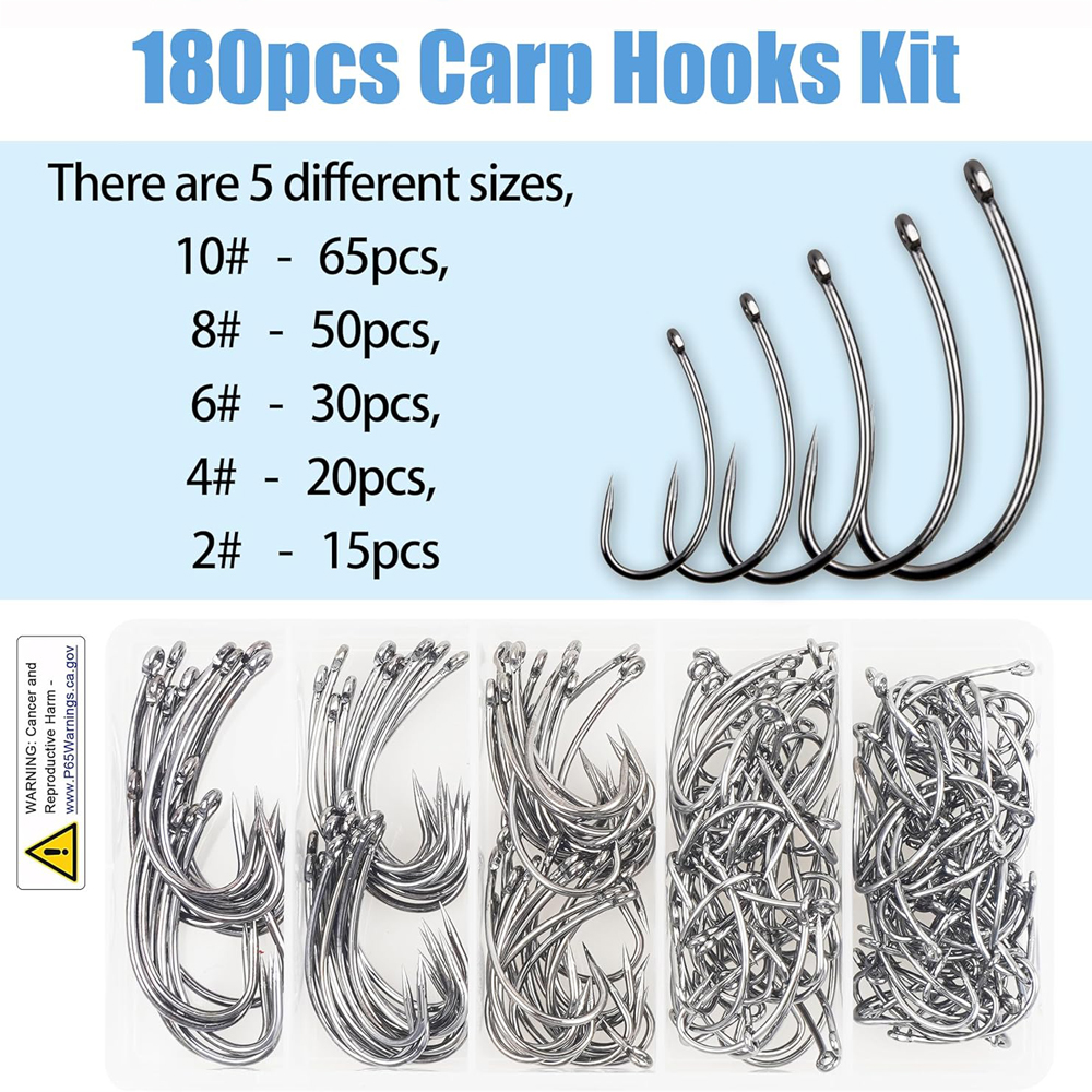 180PCS Barbless Fishing Hooks  - Fishing Hook Barbless 리뷰 및 가격