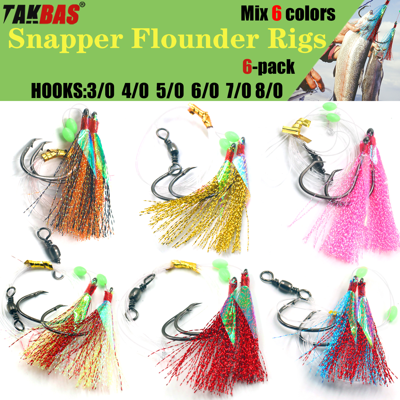 6pcs Snapper Tackle Flasher Ri - Fishing Hook Circle 리뷰 및 가격