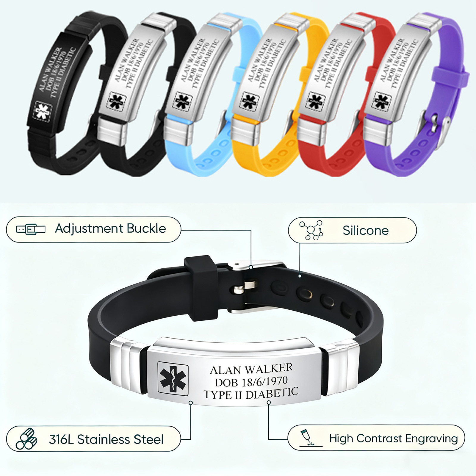 Custom Soft Silicone Bracelets - Fishing Hook 리뷰 및 가격