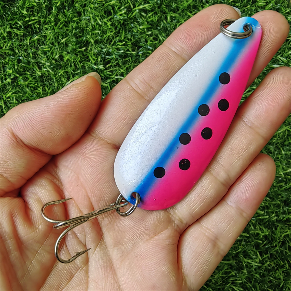 1PCS Spinner Spoon Lure 27G 19 - Fishing Hook Treble 리뷰 및 가격