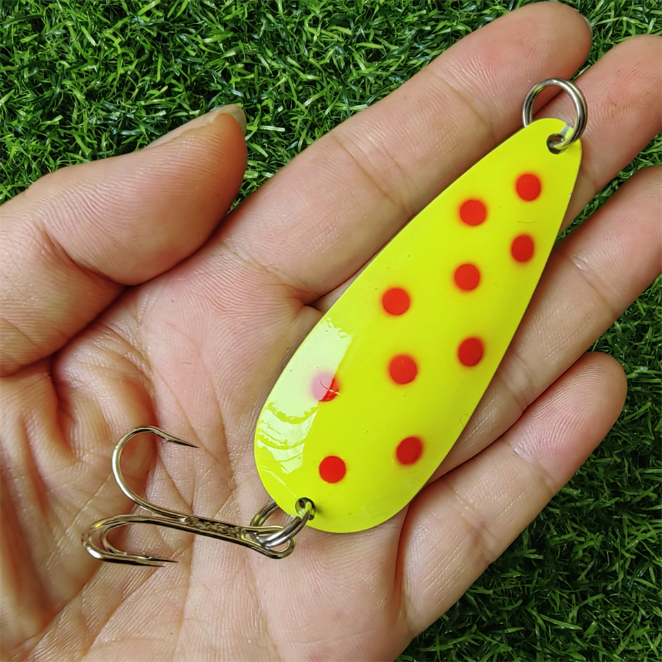 1PCS Spinner Spoon Lure 27G 19 - Fishing Hook Treble 리뷰 및 가격