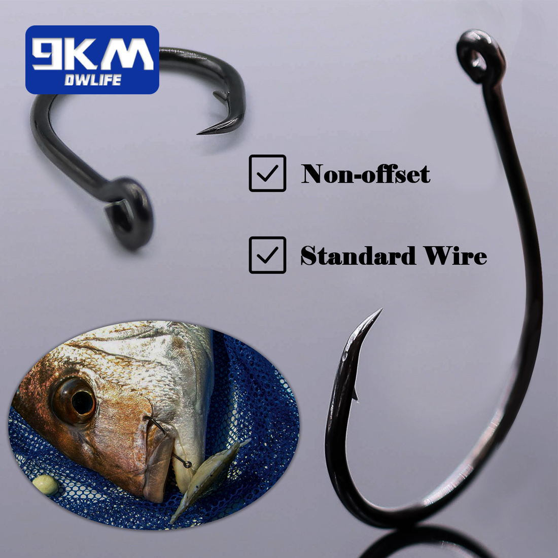 9KM 25-50Pcs Inline Wide Gap C - Fishing Hook Circle 리뷰 및 가격