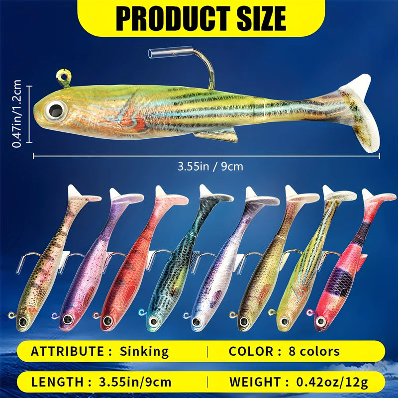 Pre-Rigged Sea Bass Lure | 3-P - Fishing Hook Weedless 리뷰 및 가격