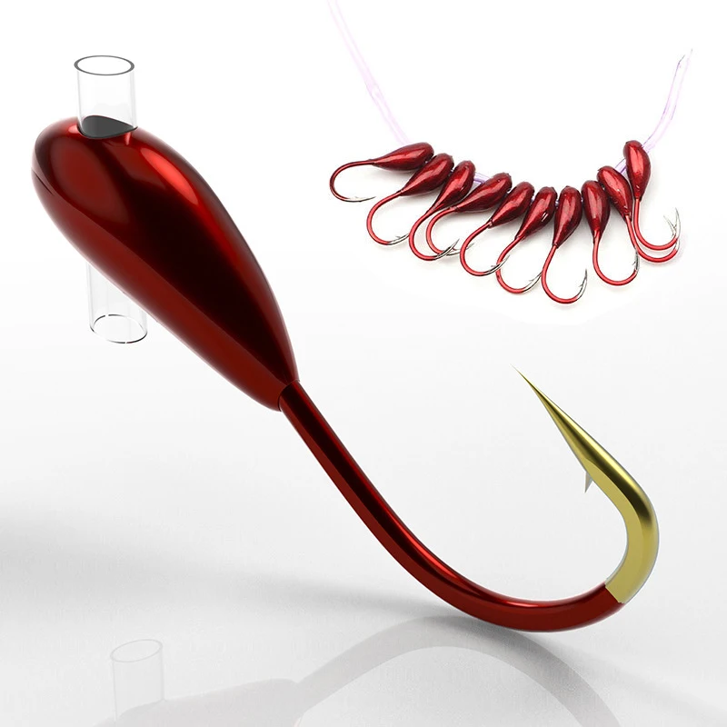 10/20PCS Winter Ice Fishing Ho - Fishing Hook Offset 리뷰 및 가격