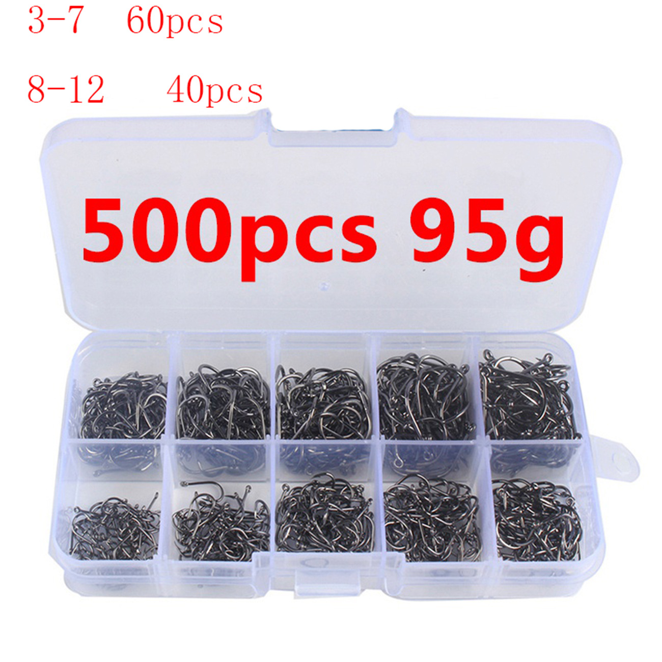 100/500pcs Fishing Hooks Set C - Fishing Hook Circle 리뷰 및 가격