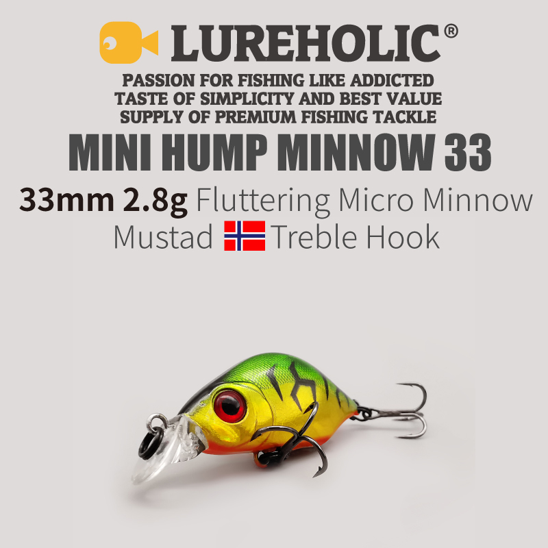LUREHOLIC 33mm 2.8g Fluttering - Fishing Hook Treble 리뷰 및 가격