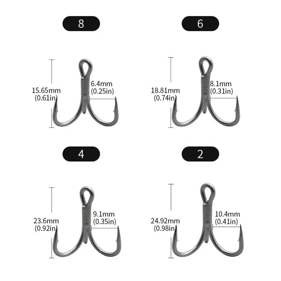 Fishing Treble Hooks High Carb - Fishing Hook Barbless 리뷰 및 가격