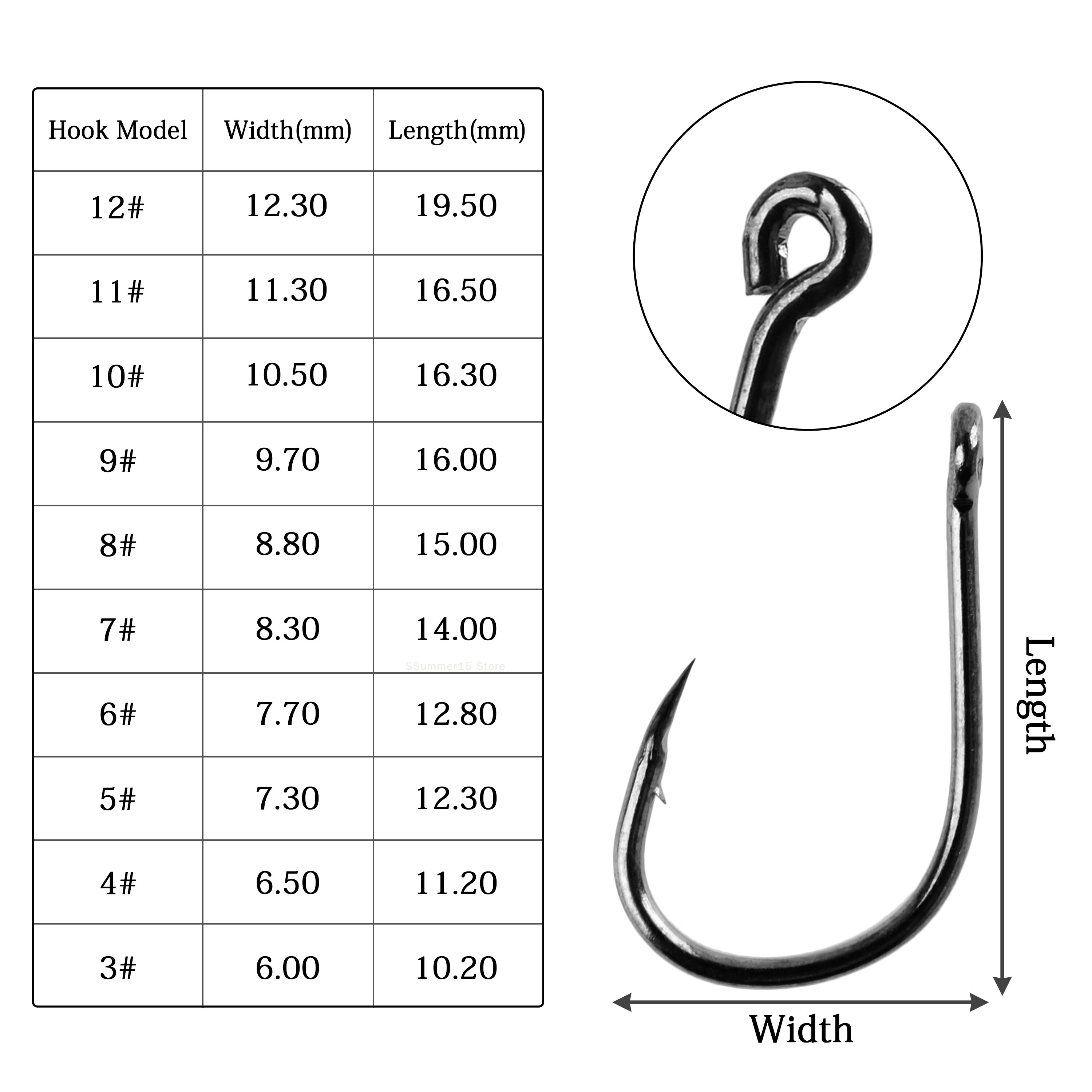 【R】100Pcs Fishing Hooks Set Ca - Fishing Hook Circle 리뷰 및 가격