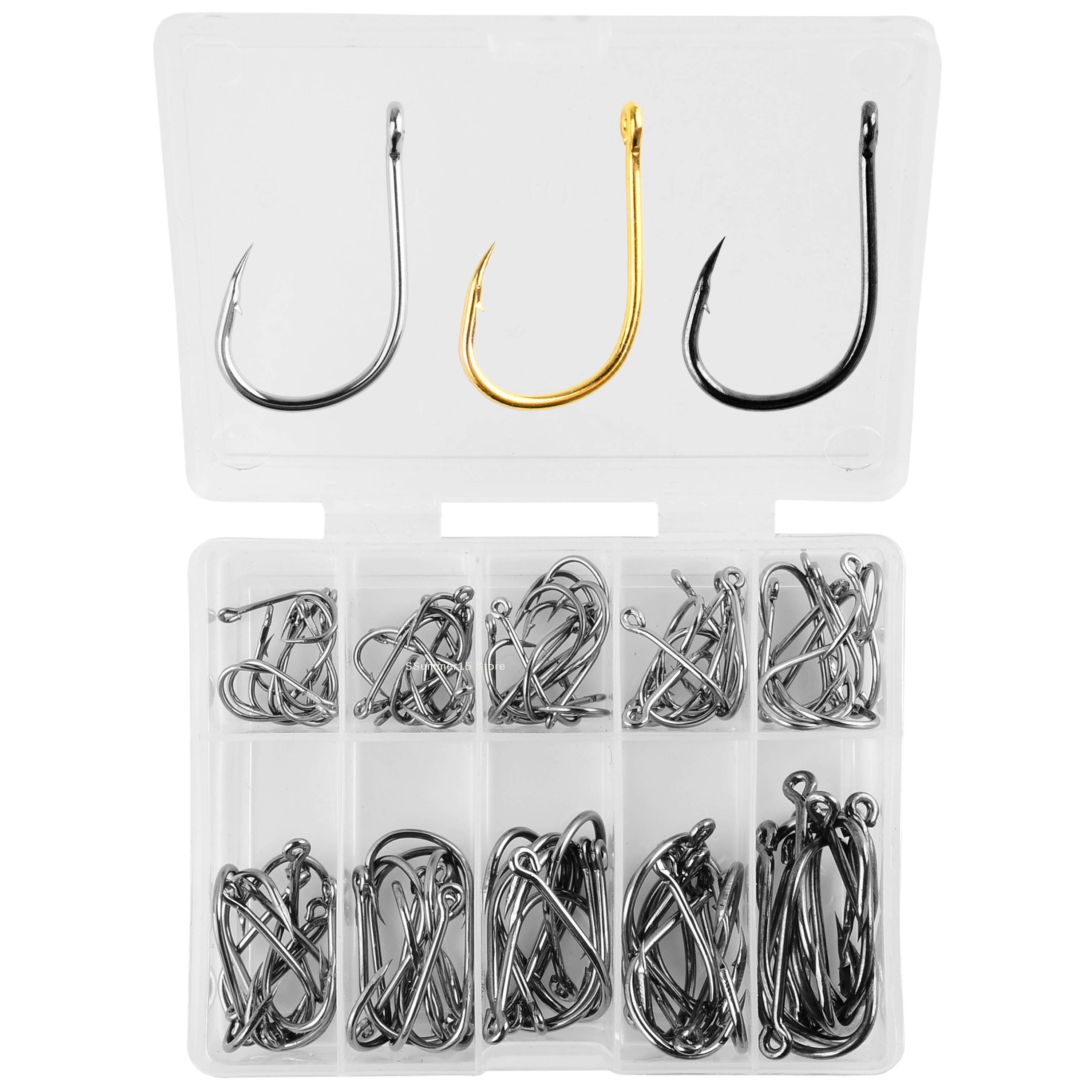 【R】100Pcs Fishing Hooks Set Ca - Fishing Hook Circle 리뷰 및 가격