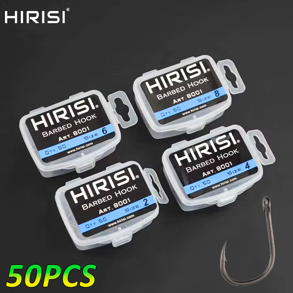 Hirisi 50pcs Barbed  Coated Ca - Fishing Hook Assortment 리뷰 및 가격