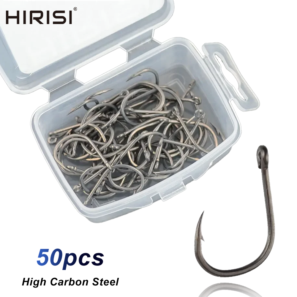 Hirisi 50pcs Barbed  Coated Ca - Fishing Hook Assortment 리뷰 및 가격