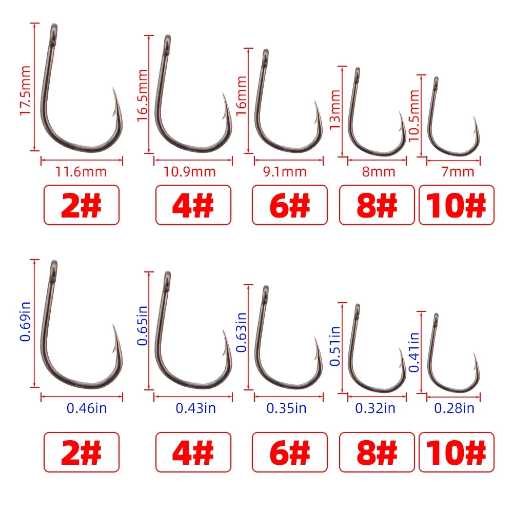Hirisi 50pcs Barbed  Coated Ca - Fishing Hook Assortment 리뷰 및 가격