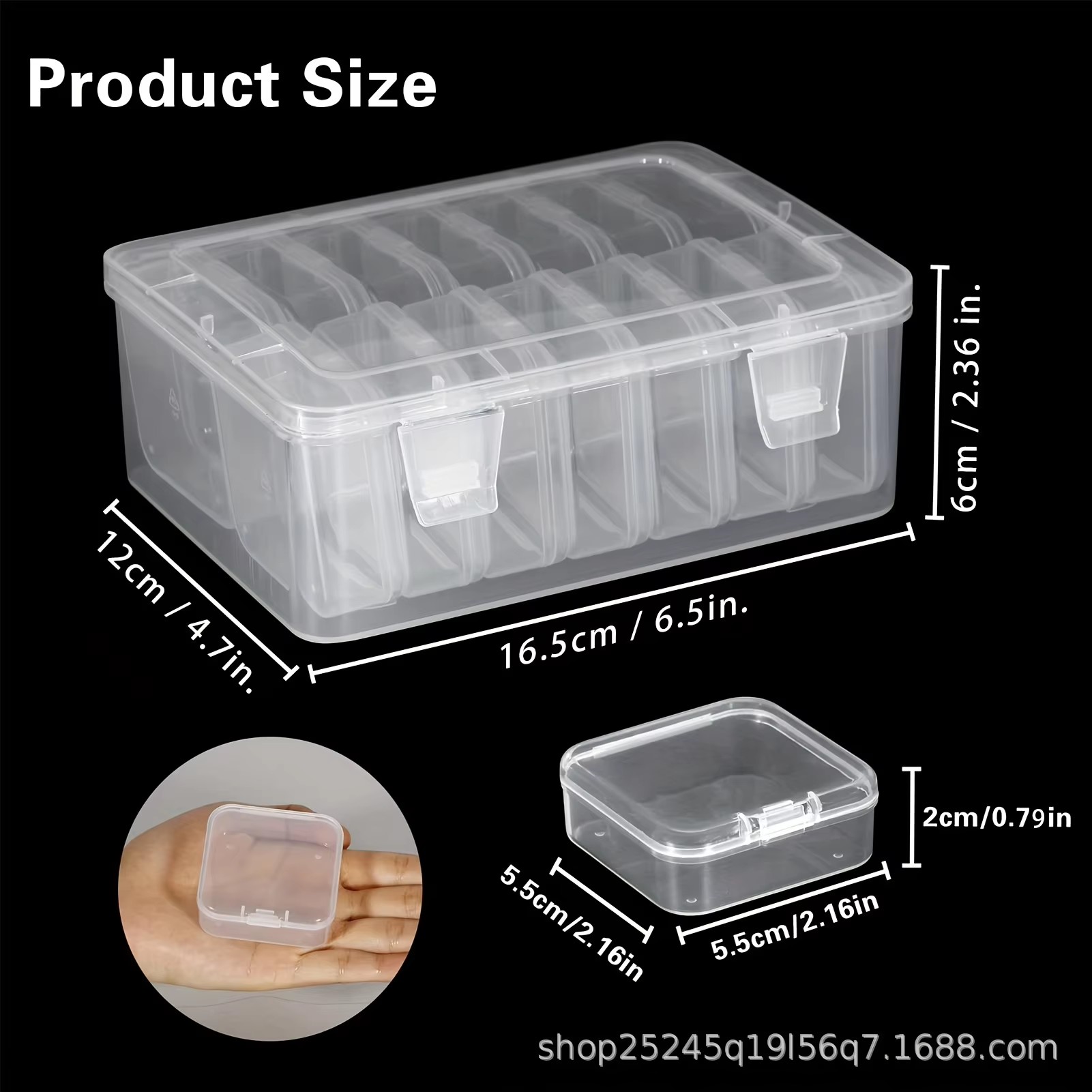 14Pieces  Clear Plastic Storag - Fishing Hook 리뷰 및 가격