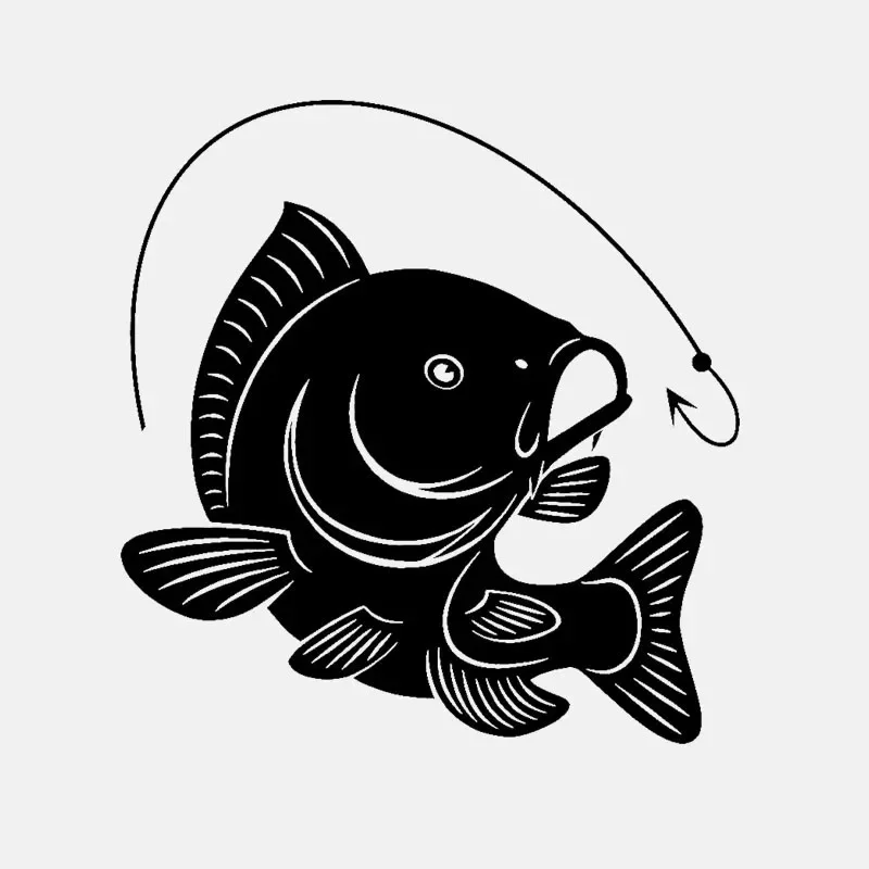 Carp Fishing Hook Decal Decora - Fishing Hook 리뷰 및 가격