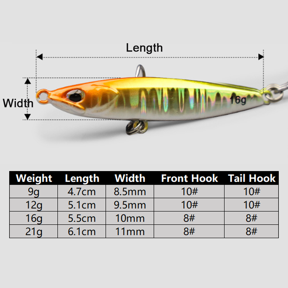 Jig Fishing Lures Metal Jiggin - Fishing Hook Treble 리뷰 및 가격