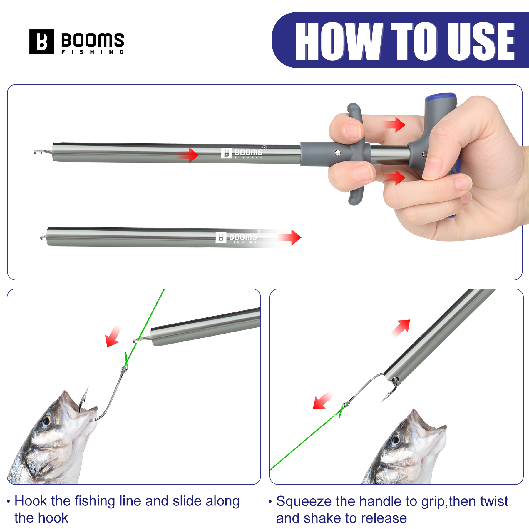 Booms Fishing XW20 Long Fish H - Fishing Hook Remover 리뷰 및 가격