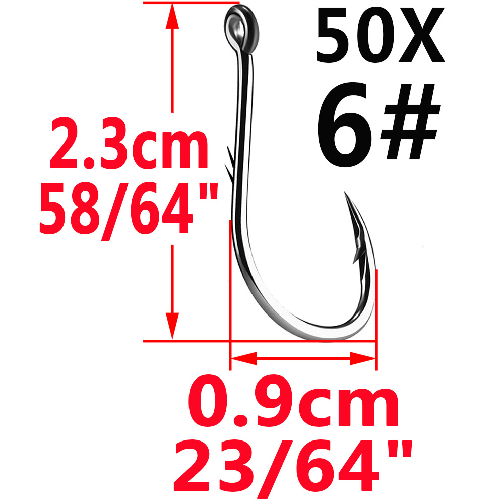 50pcs Iseama Circle Carp Eyed  - Fishing Hook Circle 리뷰 및 가격