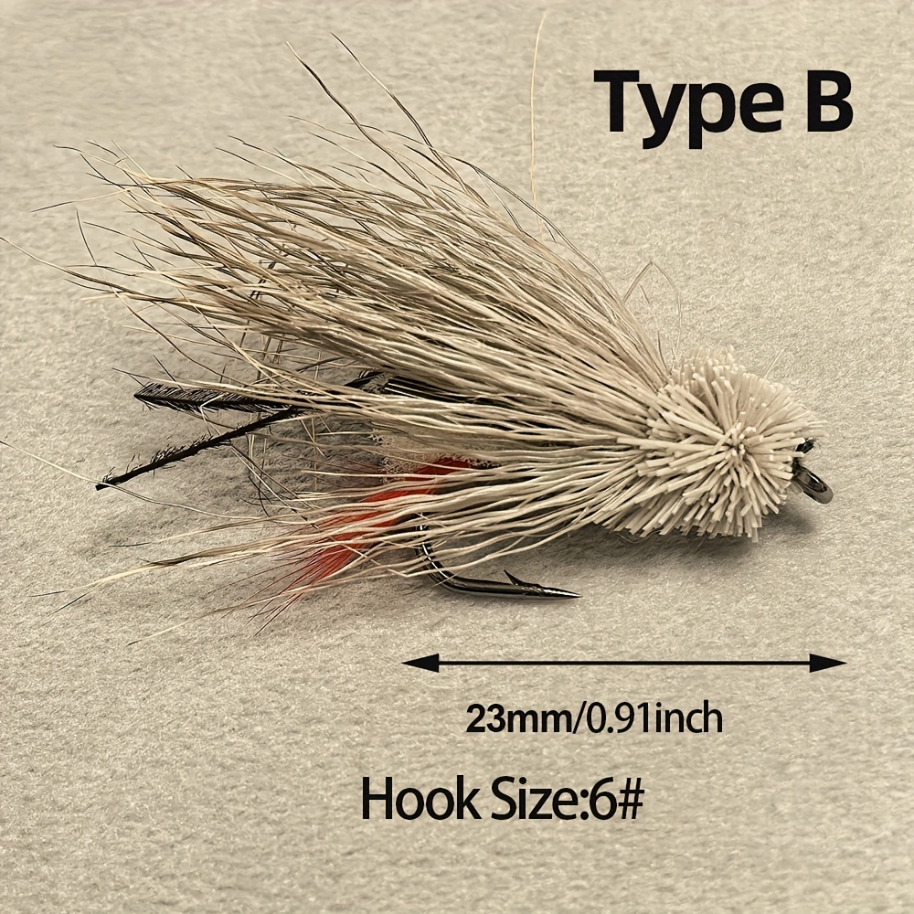 5/6Pcs Popper Hopper Fly Fishi - Fishing Hook Size 리뷰 및 가격