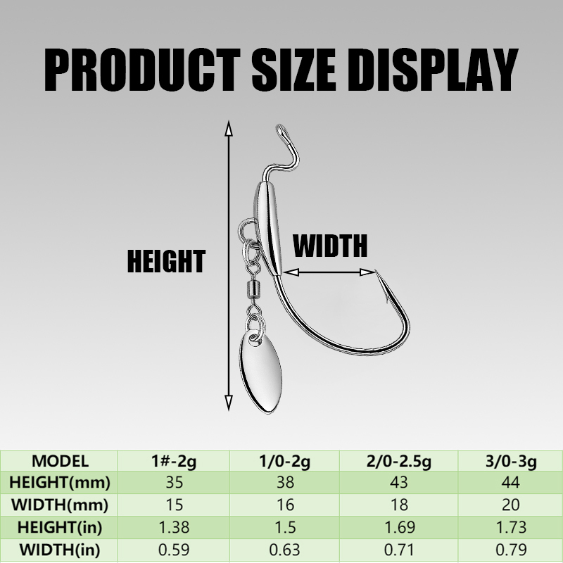 [TUODIAO]Crank Hook Jig Heads  - Fishing Hook Weedless 리뷰 및 가격