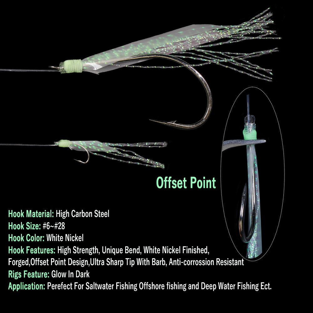 WIFREO 50pc Luminous Simulated - Fishing Hook Circle 리뷰 및 가격