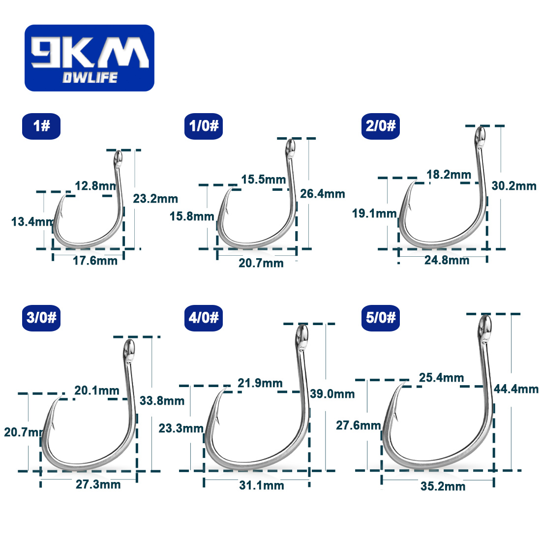 9KM Fishing Hooks Saltwater Li - Fishing Hook Circle 리뷰 및 가격