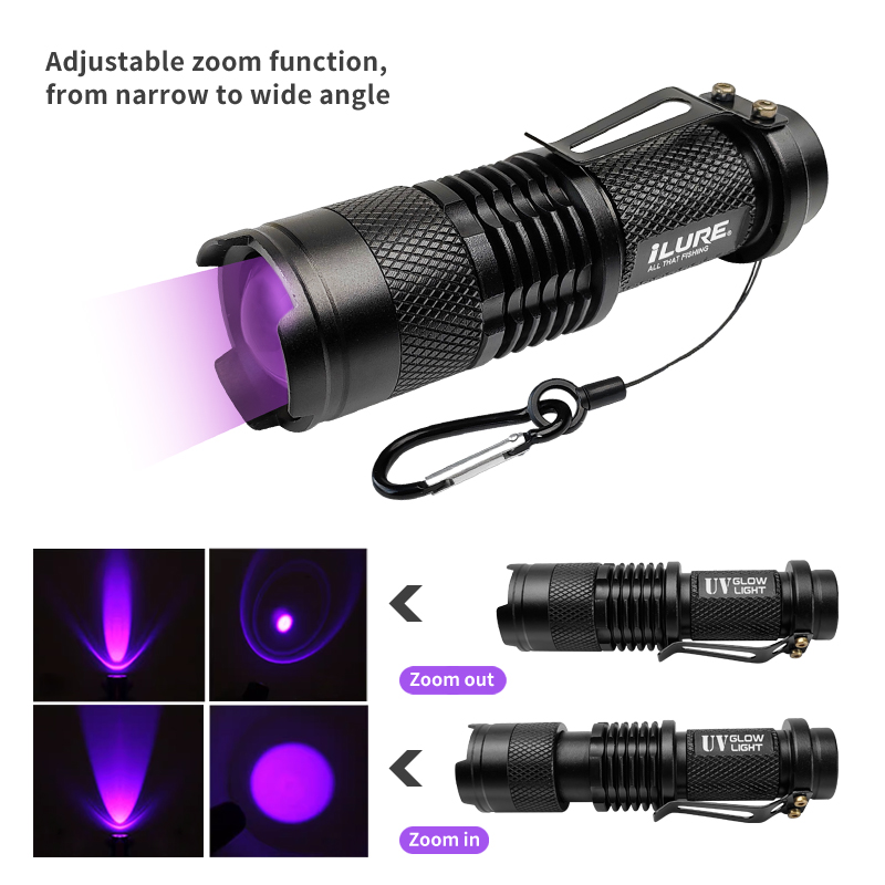 Mini UV Flashlight 395nm Ultra - Fishing Hook Jig 리뷰 및 가격