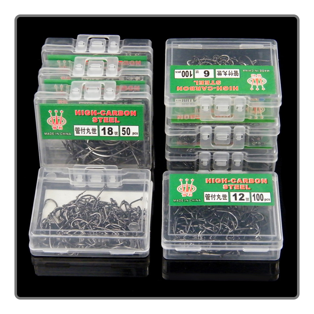 40-100Pcs per box Boxed fishho - Fishing Hook Barbless 리뷰 및 가격