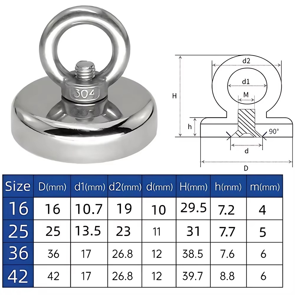 Fishing Salvage Neodymium Magn - Fishing Hook Stainless Steel 리뷰 및 가격