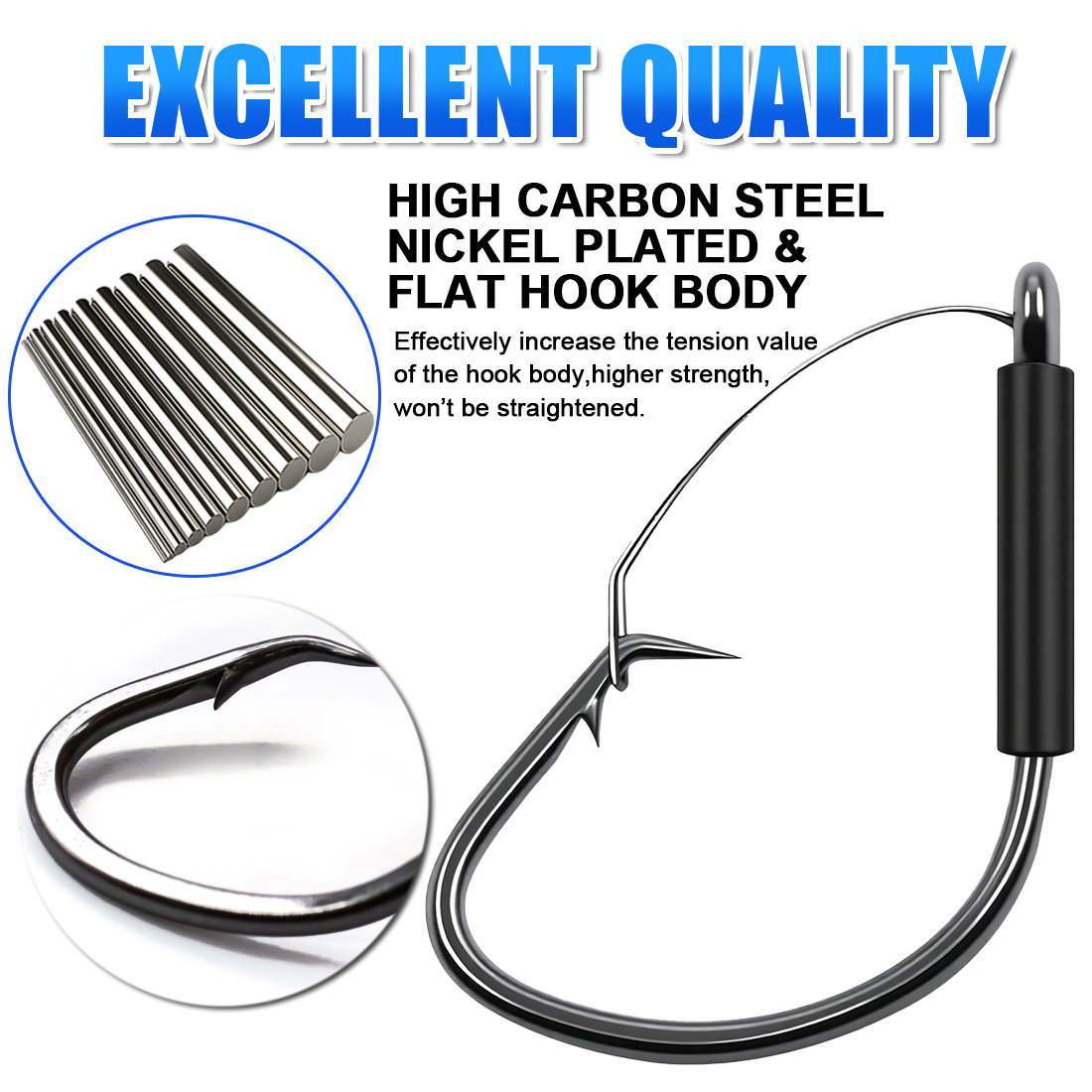 FishTrip Weedless Wacky Rig Ho - Fishing Hook Weedless 리뷰 및 가격