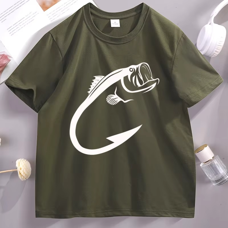 Fishing Hook Graphic T Shirts  - Fishing Hook Size 리뷰 및 가격