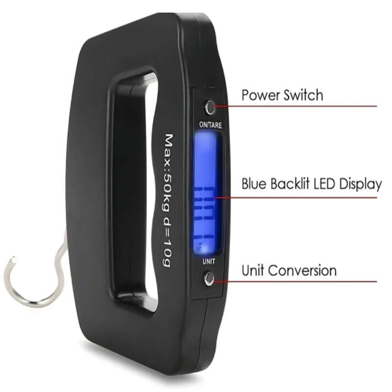 50kg/10g Travel Luggage Scale  - Fishing Hook 리뷰 및 가격
