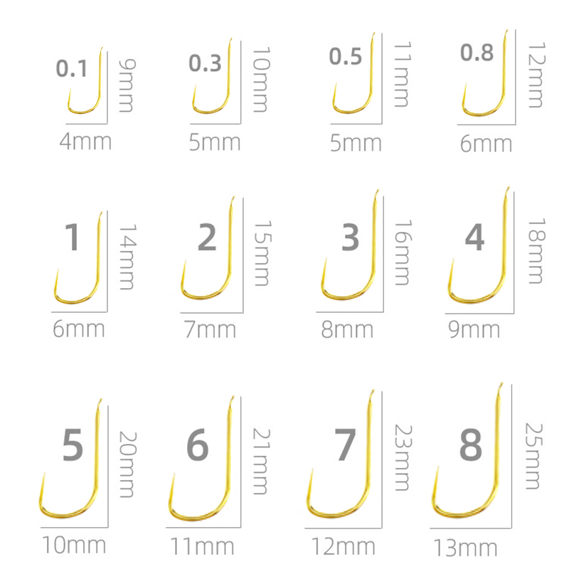 100 Pieces Shinkanto Barbless  - Fishing Hook Size 리뷰 및 가격