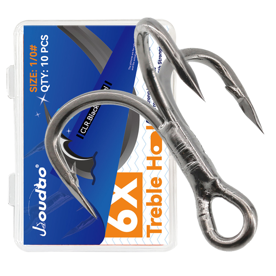 6X Fishing Treble Hooks Black  - Fishing Hook Offset 리뷰 및 가격