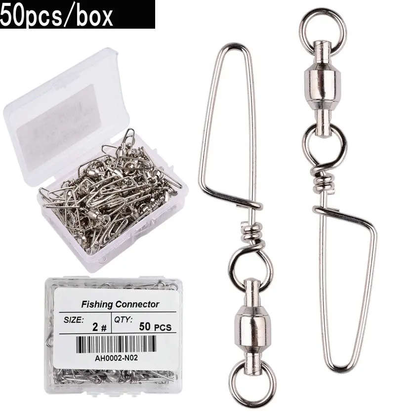 50pcs Fishing Ball Bearing Swi - Fishing Hook Stainless Steel 리뷰 및 가격