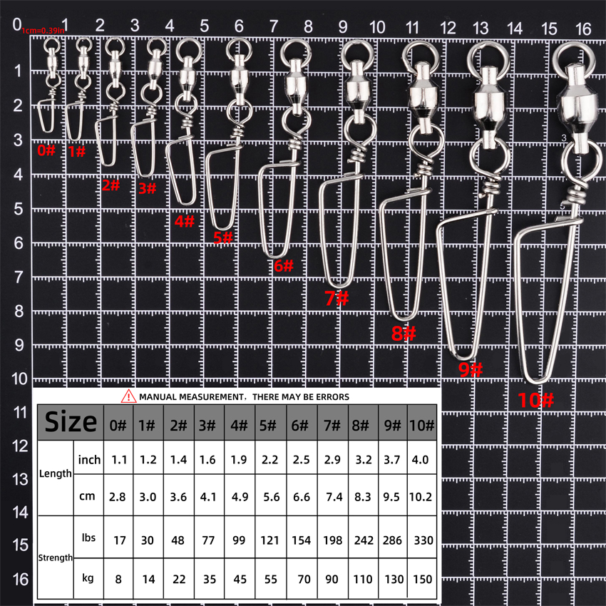 50pcs Fishing Ball Bearing Swi - Fishing Hook Stainless Steel 리뷰 및 가격