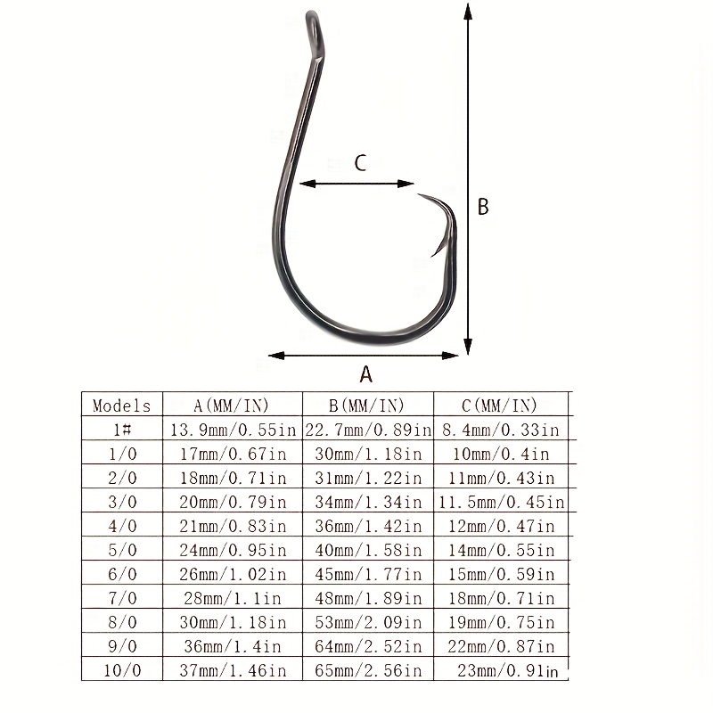 50pcs Circle Hooks Fishing Equ - Fishing Hook Circle 리뷰 및 가격