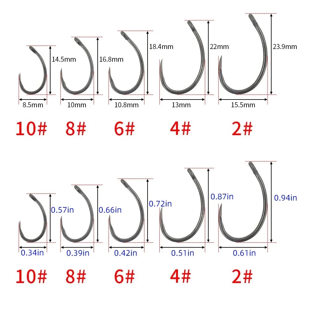 Hirisi 50pcs Coating High Carb - Fishing Hook Barbless 리뷰 및 가격