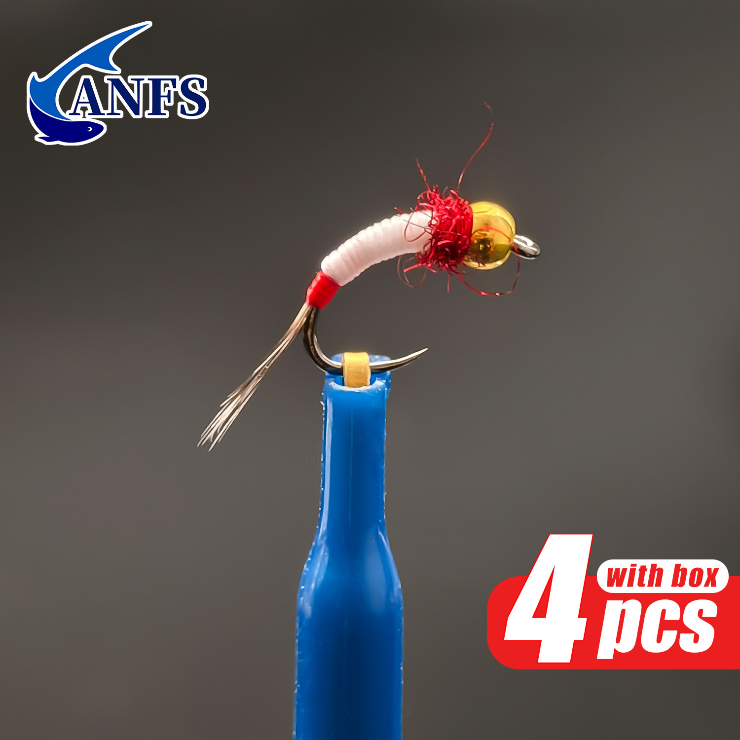 ANFS 4pcs Midge Nymph Flies As - Fishing Hook Assortment 리뷰 및 가격